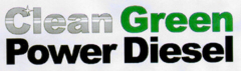 Clean Green Power Diesel Logo (DPMA, 01.02.2002)