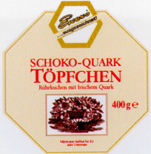 SCHOKO-QUARK TÖPFCHEN Logo (DPMA, 13.06.1996)