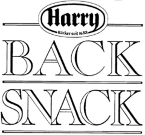 Harry BACK SNACK Logo (DPMA, 15.07.1996)