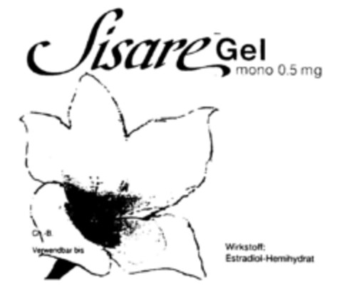 Sisare Gel mono 0,5 mg Logo (DPMA, 25.11.1997)