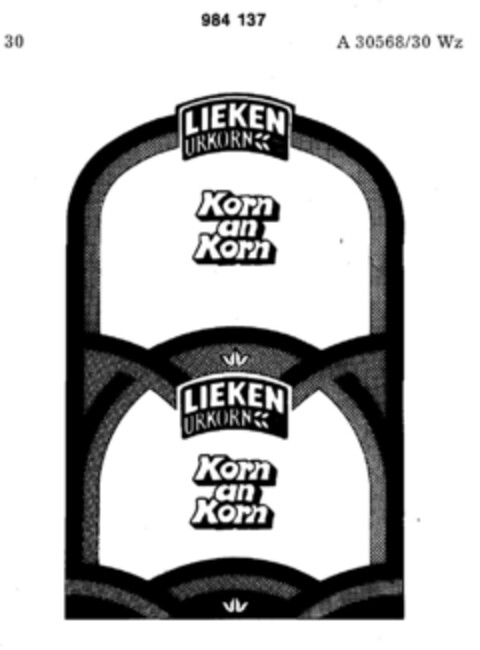 LIEKEN URKORN Korn an Korn Logo (DPMA, 07/27/1978)