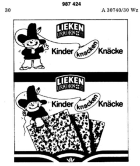 LIEKEN URKORN Logo (DPMA, 19.09.1978)