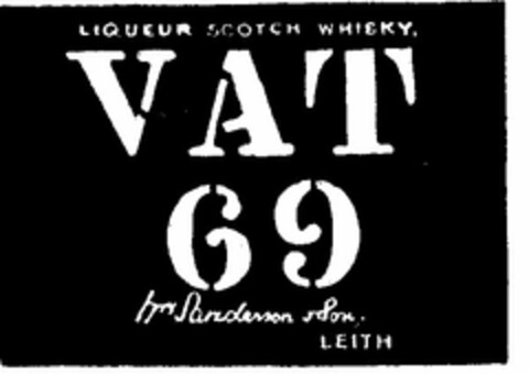 VAT 69 Logo (DPMA, 14.04.1934)