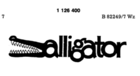 alligator Logo (DPMA, 18.07.1987)