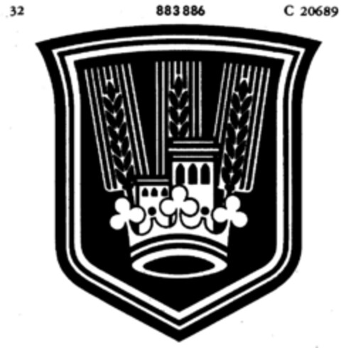 883886 Logo (DPMA, 08.06.1970)