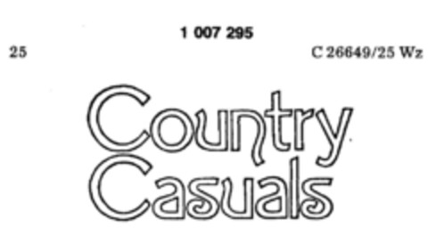 Country Casuals Logo (DPMA, 09/17/1977)