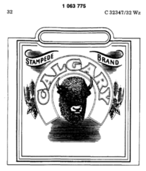 STAMPEDE BRAND CALGARY Logo (DPMA, 08/03/1983)