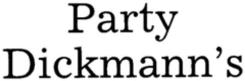 Party Dickmann`s Logo (DPMA, 05.07.1984)