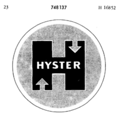 HYSTER Logo (DPMA, 03.10.1959)