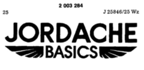 JORDACHE BASICS Logo (DPMA, 11/29/1990)