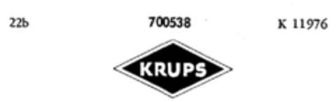 KRUPS Logo (DPMA, 06.06.1956)