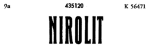 NIROLIT Logo (DPMA, 12.11.1930)