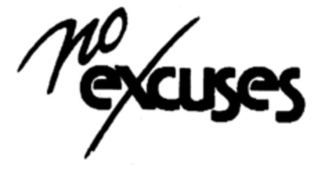 no excuses Logo (DPMA, 25.10.1989)