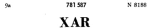 XAR Logo (DPMA, 07.12.1962)