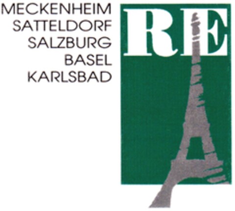 MECKENHEIM SATTELDORF SALZBURG KARLSBAD RE Logo (DPMA, 12/23/1993)