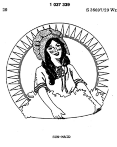 SUN-MAID Logo (DPMA, 16.09.1981)