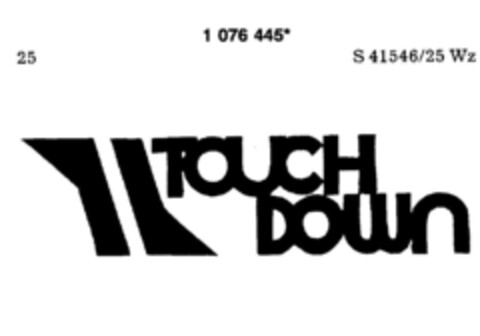 TOUCH DOWN Logo (DPMA, 07.03.1985)