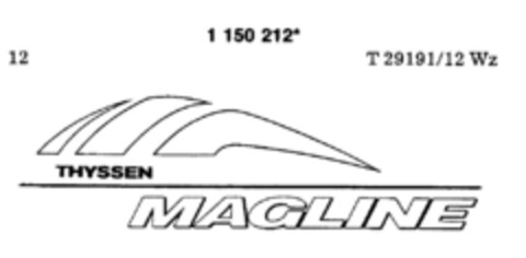 THYSSEN MAGLINE Logo (DPMA, 19.07.1989)