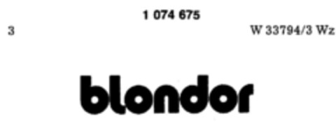 blondor Logo (DPMA, 07.01.1984)