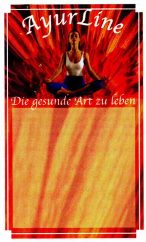 AyurLine Die gesunde Art zu leben Logo (DPMA, 15.11.2001)