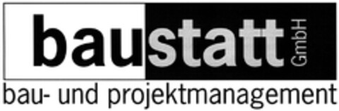 baustatt GmbH bau- und projektmanagement Logo (DPMA, 03/04/2008)