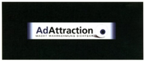 AdAttraction MACHT WAHRNEHMUNG SICHTBAR Logo (DPMA, 14.03.2008)