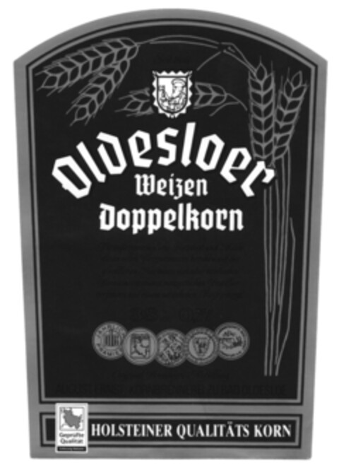 Oldesloer Weizen Doppelkorn Logo (DPMA, 02/23/2010)