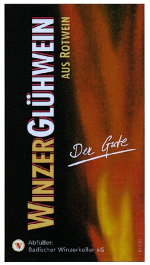 WINZERGLÜHWEIN AUS ROTWEIN Der Gute Logo (DPMA, 08/19/2010)