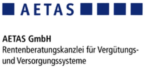 AETAS GmbH Rentenberatungskanzlei für Vergütungs- und Versorgungssysteme Logo (DPMA, 29.06.2012)