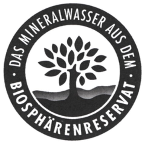 DAS MINERALWASSER AUS DEM · BIOSPHÄRENRESERVAT Logo (DPMA, 02/04/2015)