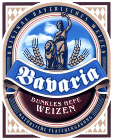 Bavaria DUNKLES HEFE WEIZEN Logo (DPMA, 01/19/2005)