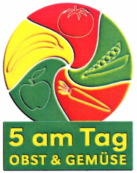 5 am Tag OBST & GEMÜSE Logo (DPMA, 06/17/2005)