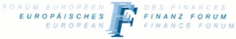 EUROPÄISCHES FINANZ FORUM Logo (DPMA, 04/19/2006)