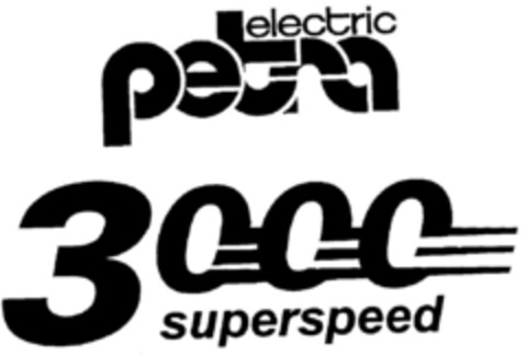 petra electric 3000 superspeed Logo (DPMA, 12/02/1997)