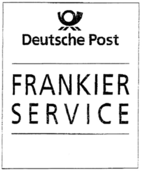 Deutsche Post FRANKIER SERVICE Logo (DPMA, 09.07.1998)