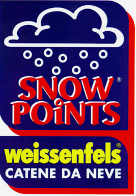 SNOW POiNTS weissenfels CATENE DA NEVE Logo (DPMA, 03/16/1999)