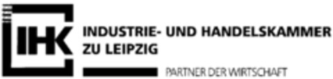 IHK INDUSTRIE- UND HANDELSKAMMER ZU LEIPZIG PARTNER DER WIRTSCHAFT Logo (DPMA, 04/29/1999)