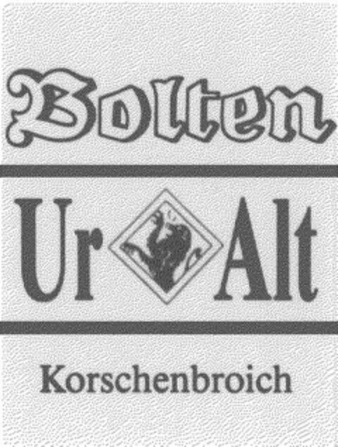Bolten Ur Alt Korschenbroich Logo (DPMA, 12.06.1992)