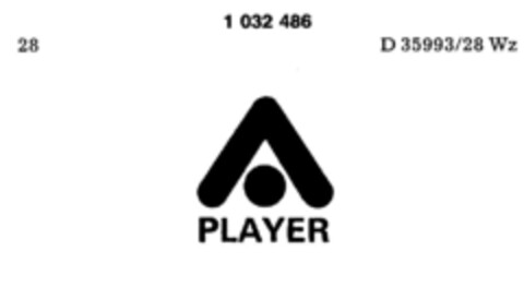 PLAYER Logo (DPMA, 23.02.1981)