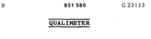QUALIMETER Logo (DPMA, 04.04.1974)