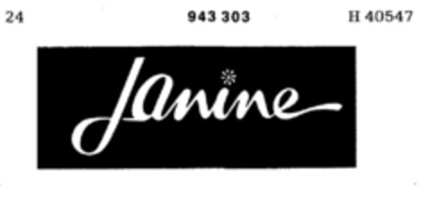 Janine Logo (DPMA, 03.06.1975)