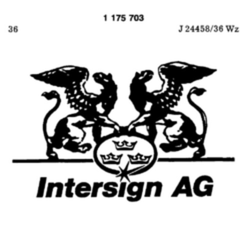 Intersign AG Logo (DPMA, 10/24/1989)