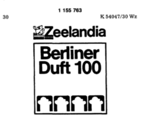Zeelandia Berliner Duft 100 Logo (DPMA, 28.02.1989)