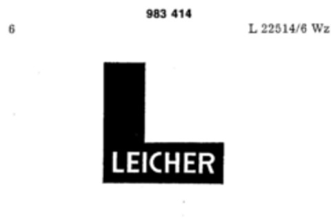 LEICHER Logo (DPMA, 06/29/1978)