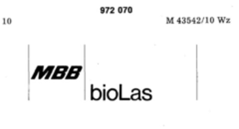 MBB bioLas Logo (DPMA, 13.08.1977)