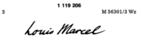 Louis Marcel Logo (DPMA, 14.03.1985)