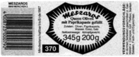MESZAROS Logo (DPMA, 22.12.1990)