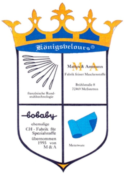 Königsvelours Logo (DPMA, 26.02.1994)