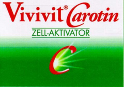 Vivivit Carotin ZELL-AKTIVATOR Logo (DPMA, 10/01/1994)