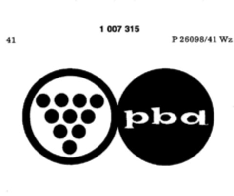 pbd Logo (DPMA, 16.03.1979)